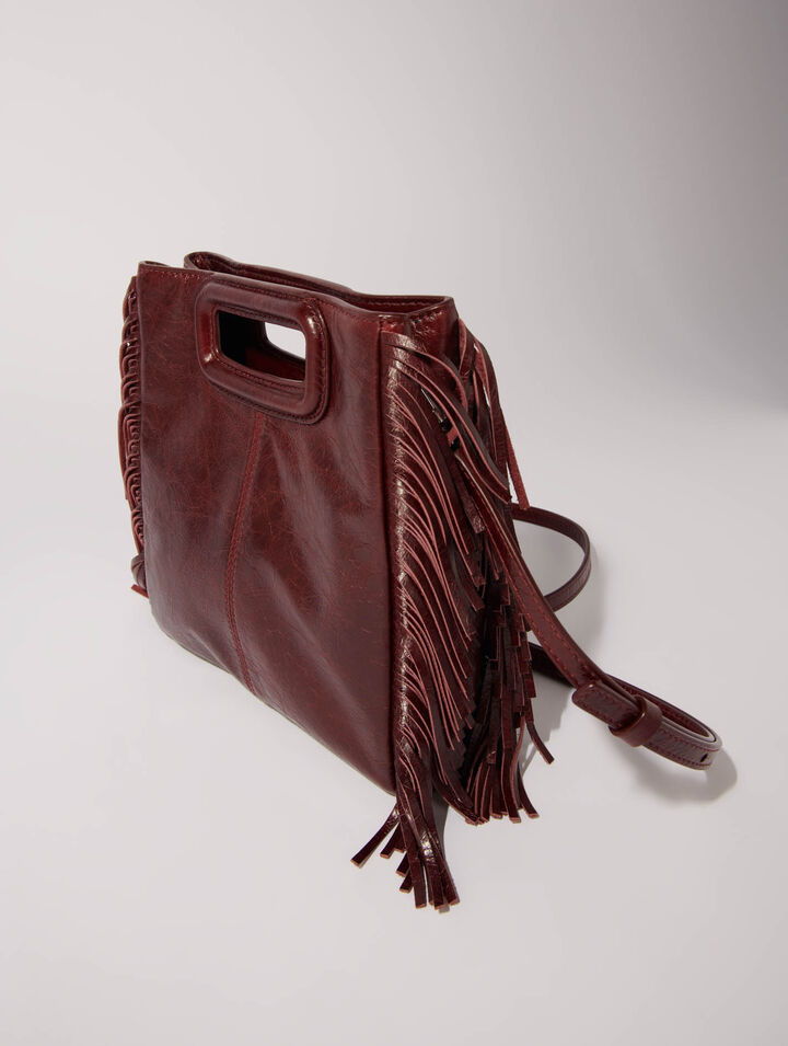Tasche M aus Craqulé-Leder