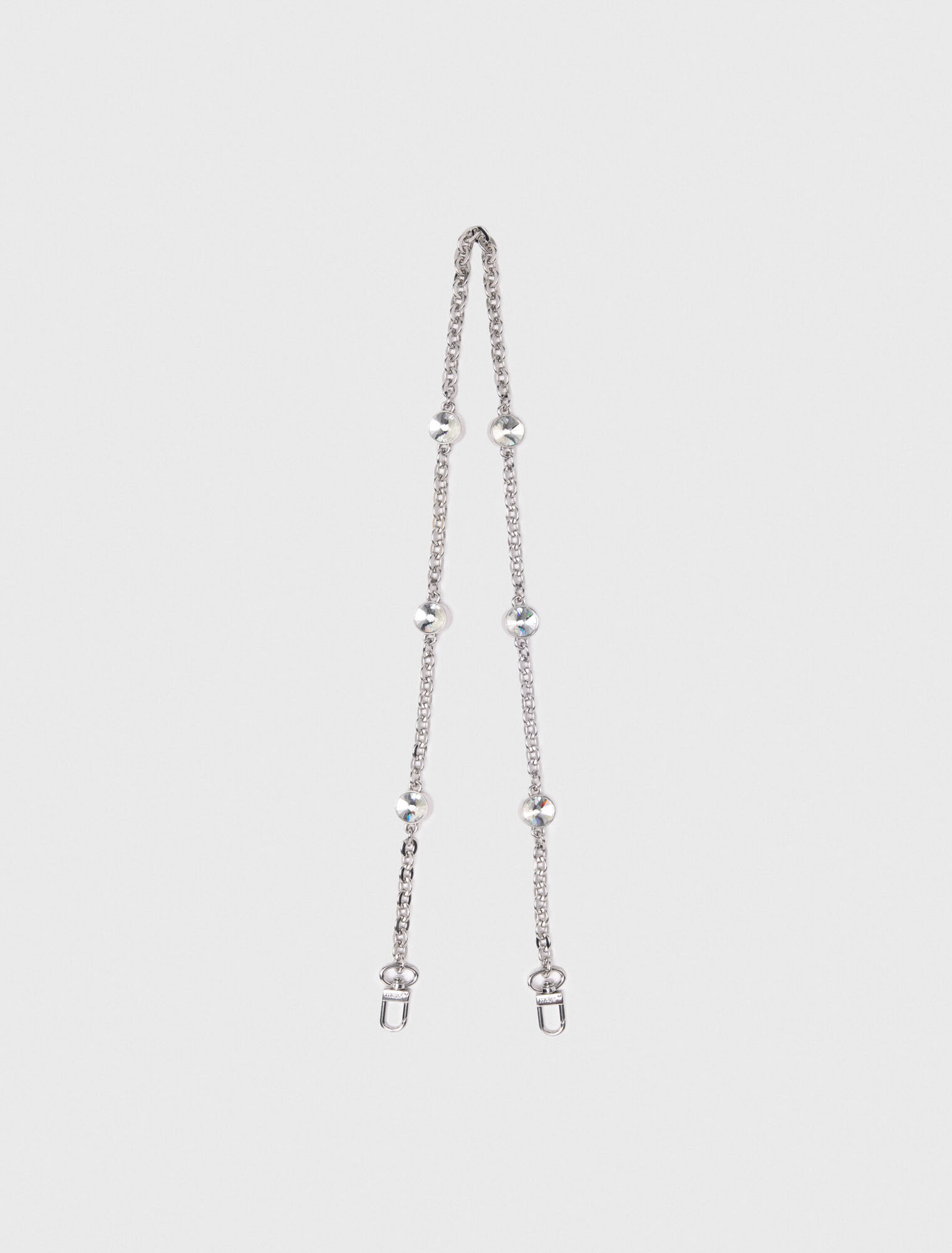 Kurze Schulterkette mit Strass