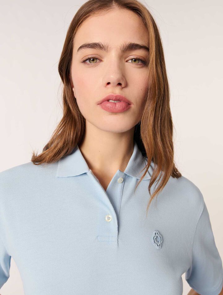 Poloshirt mit Logo-Patch