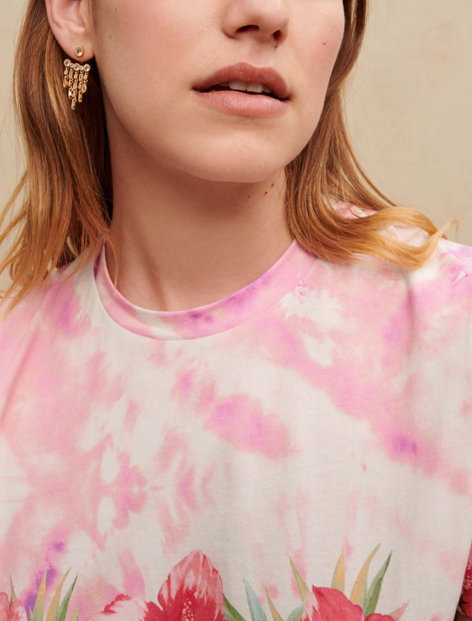 T-Shirt mit Blumenmuster