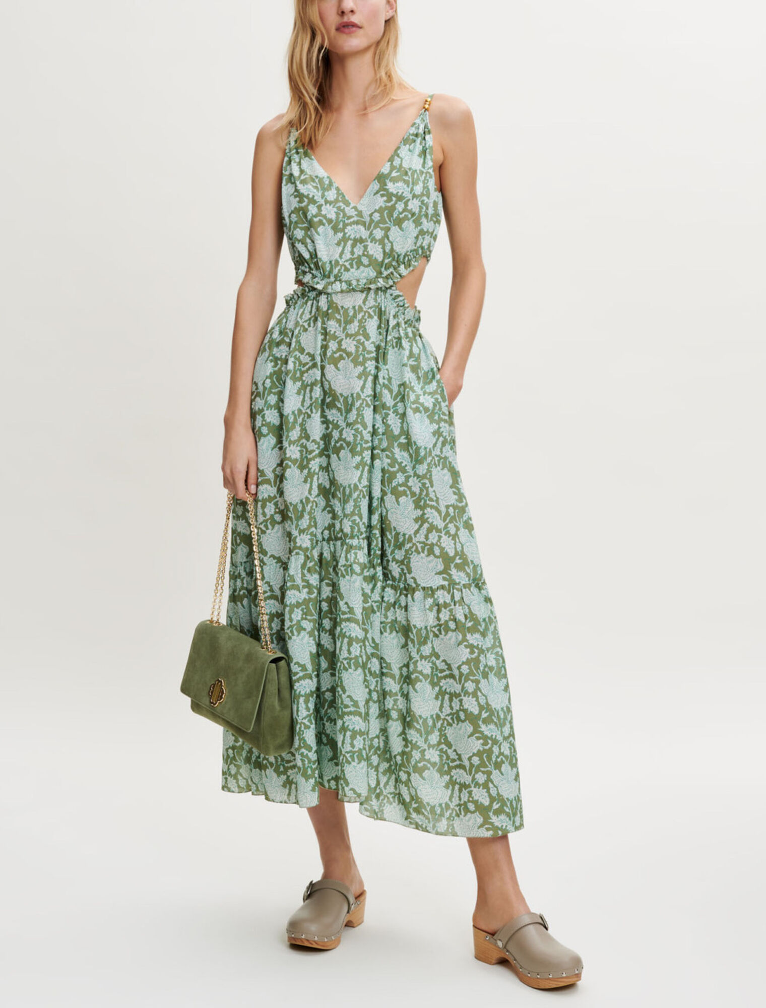 Kleid aus bedruckter Baumwolle