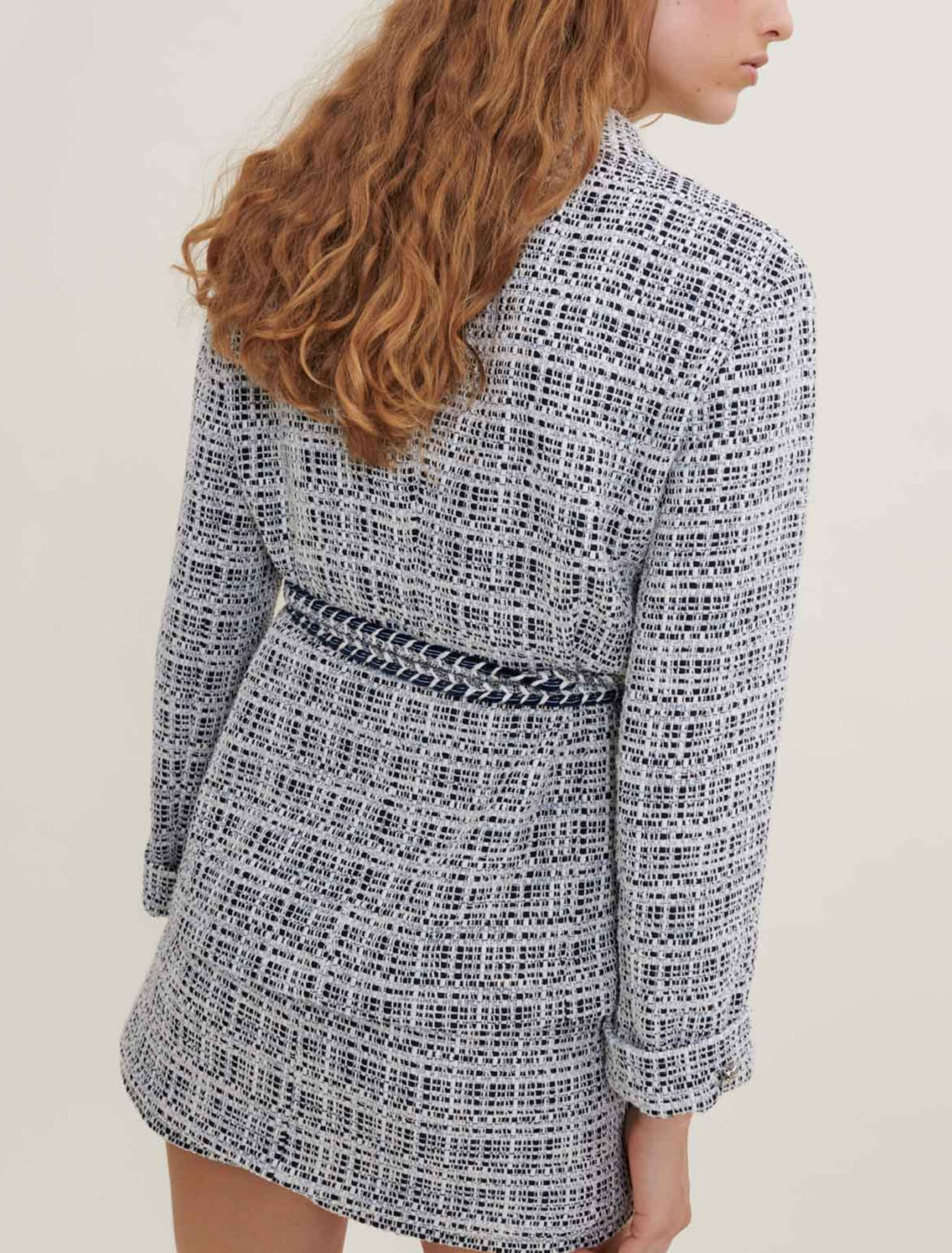 Tweedjacke mit Gürtel