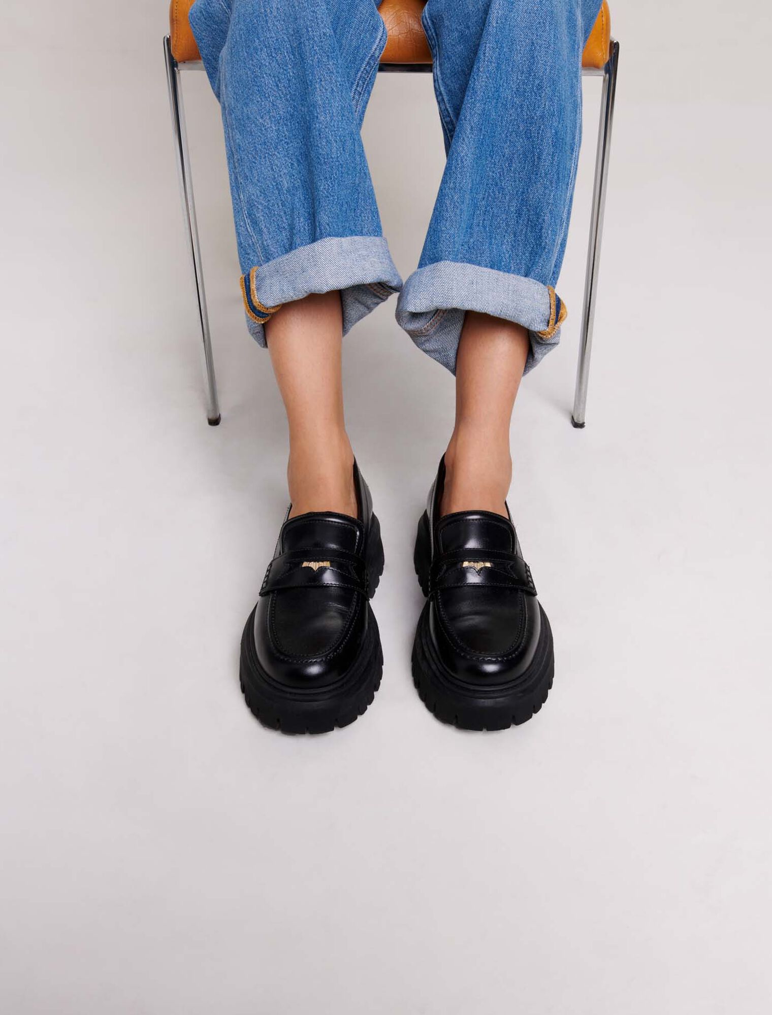 Loafer aus Leder