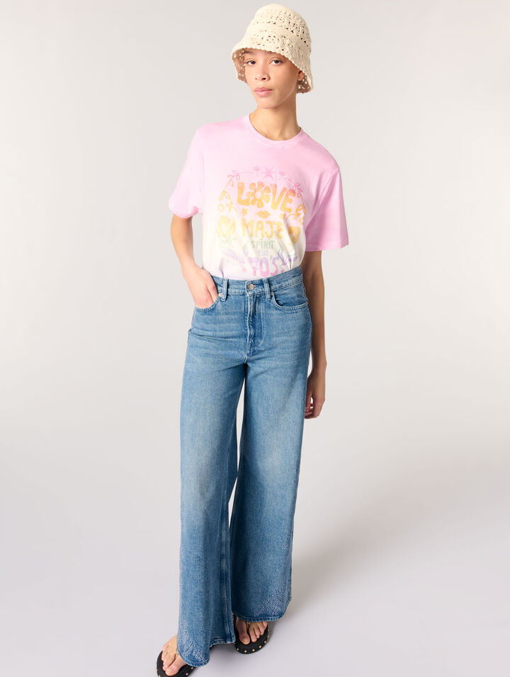 Bestickte Jeans