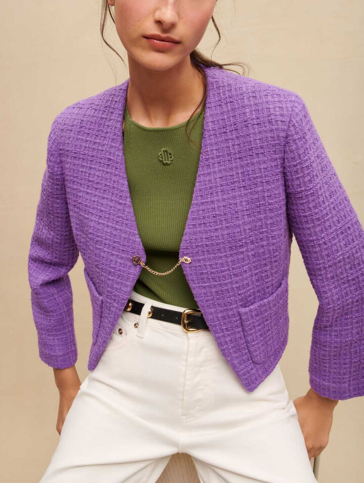 Kurze Jacke aus Tweed