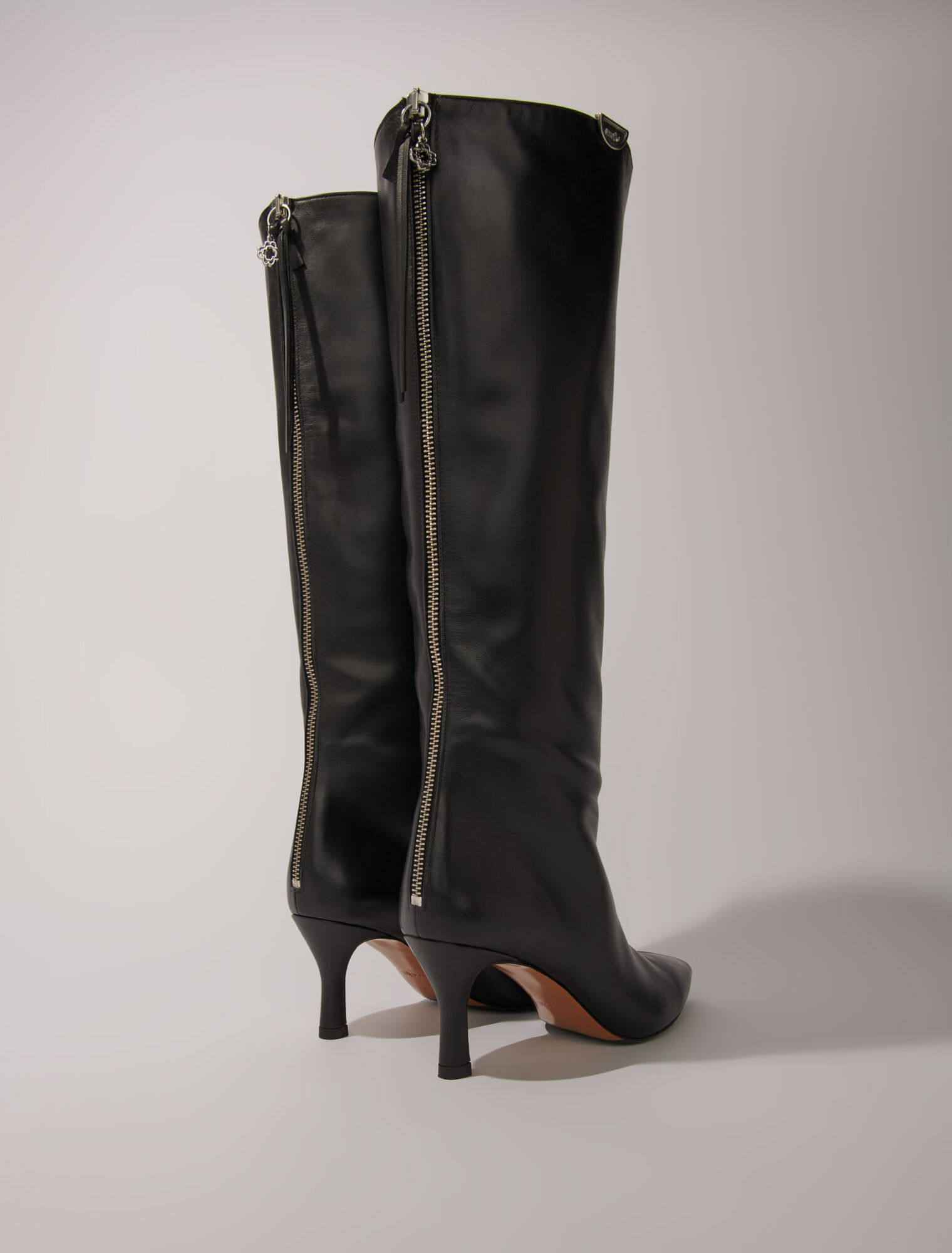 Spitze Lederstiefeletten