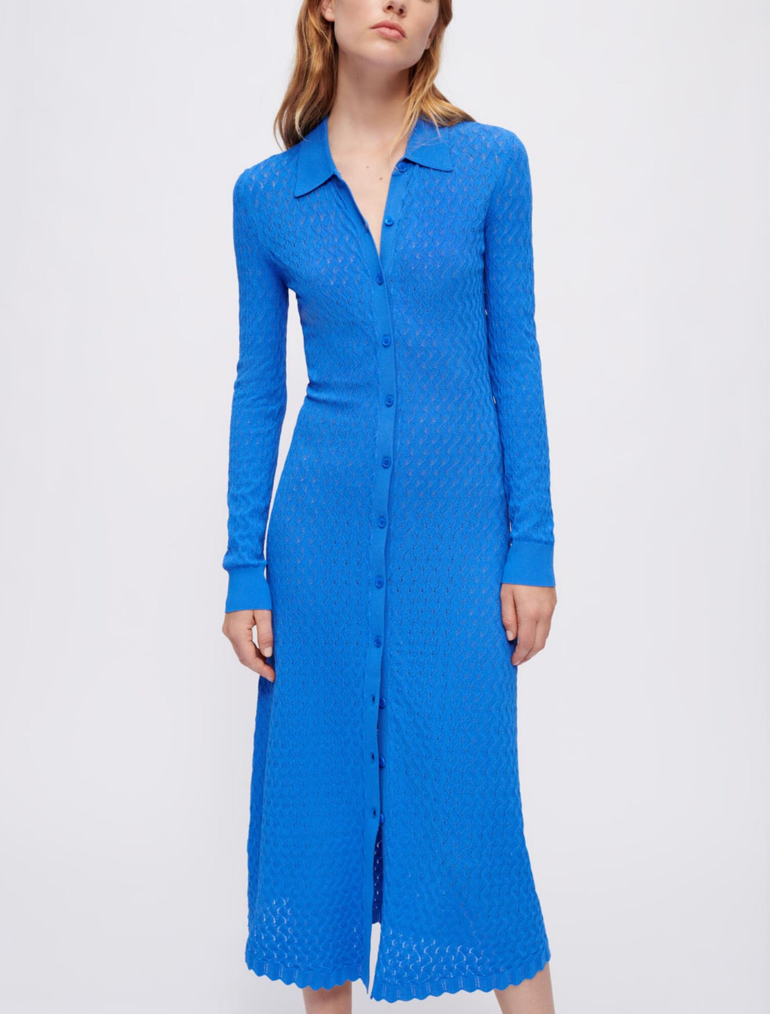 Strickjacke mit Pointelle