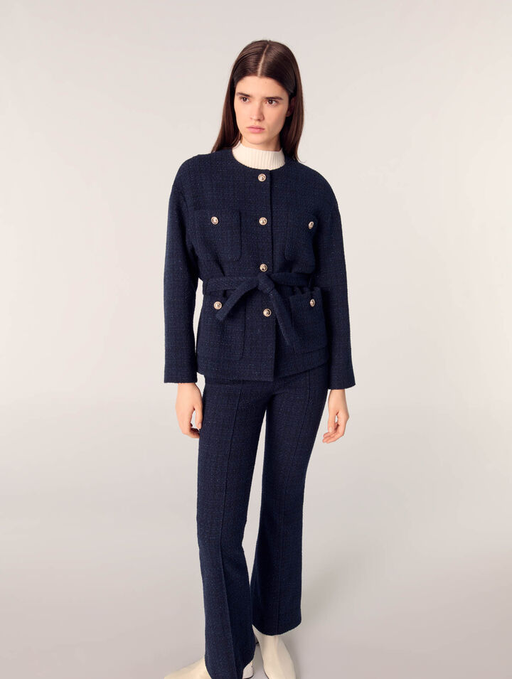 Jacke 4 Taschen aus Tweed