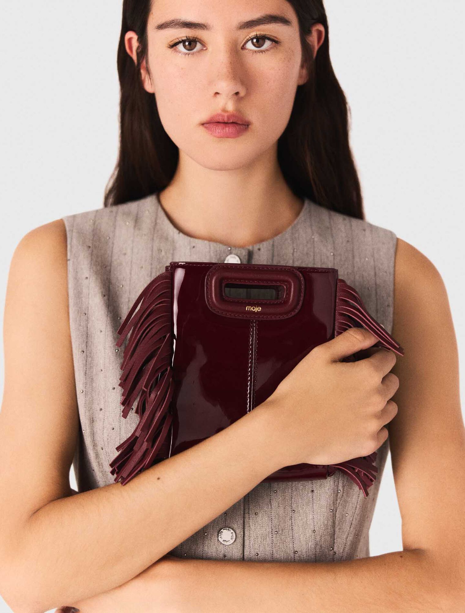 Tasche M mini aus Glattleder