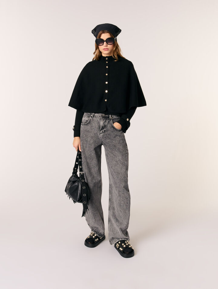 Cardigan im Cape-Look