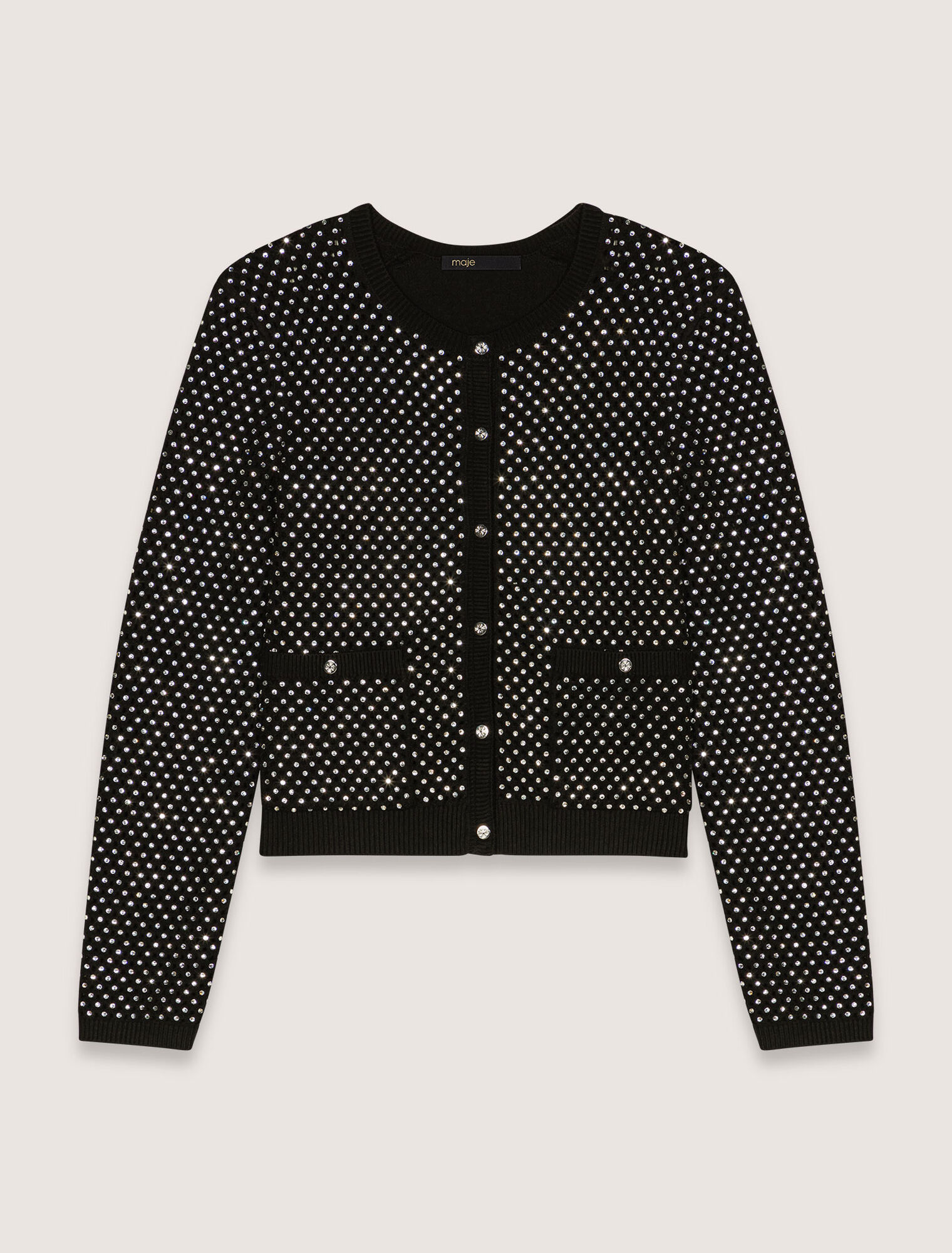 Cardigan mit Strass-Verzierung