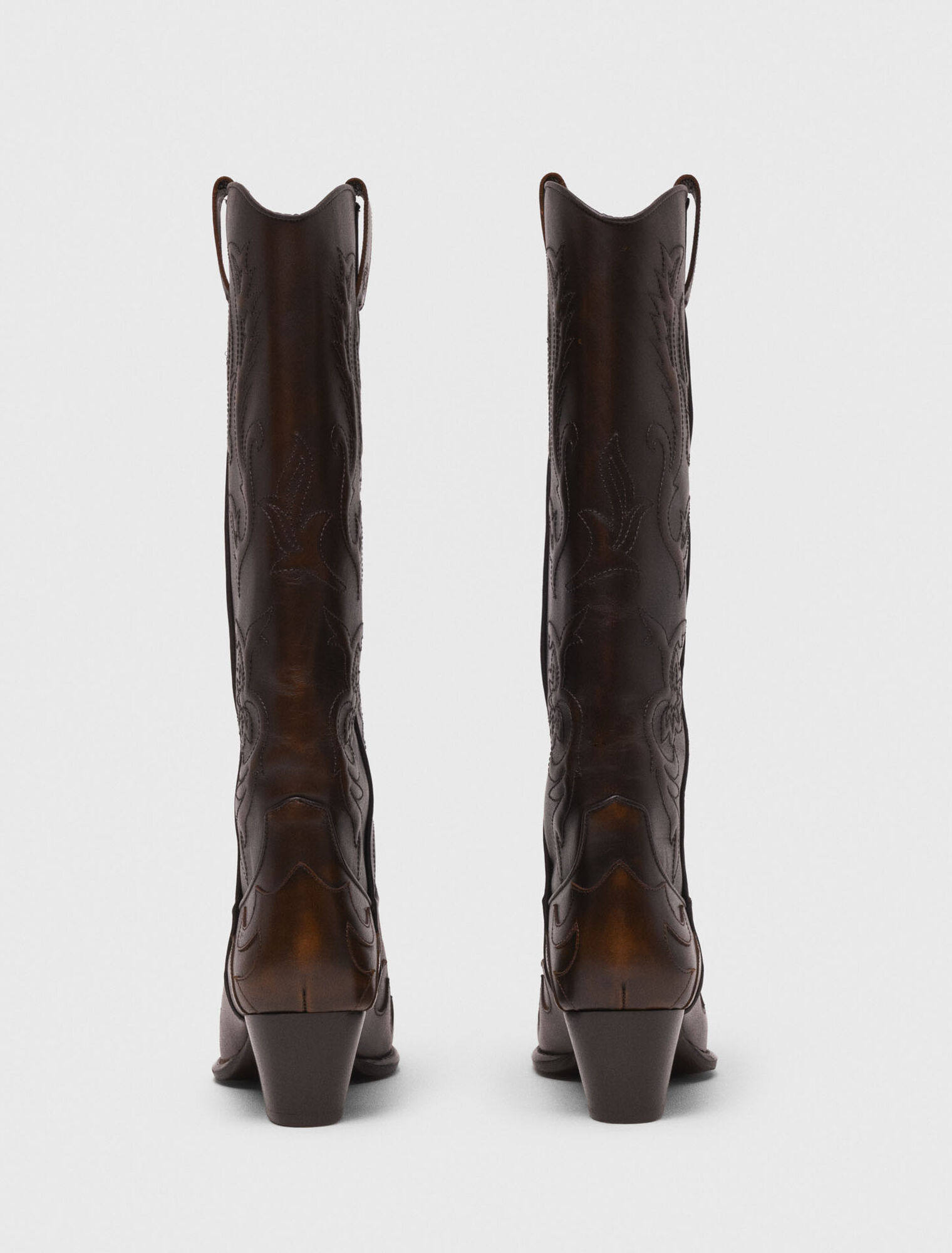 Cowboy-Stiefel aus Leder