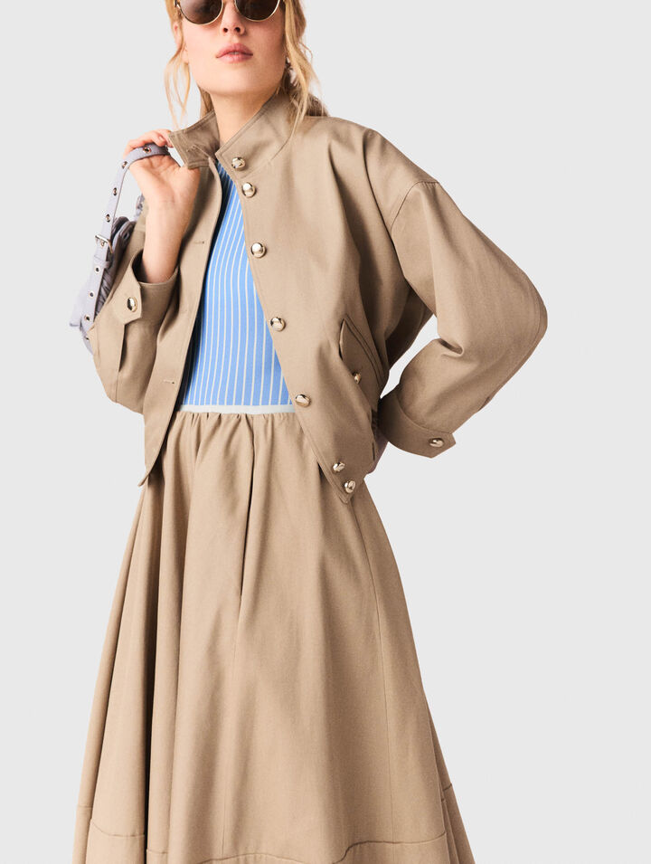 Bomberjacke aus Baumwolle