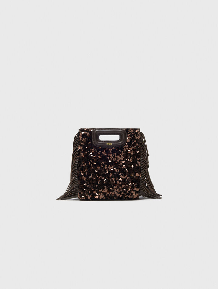 Tasche M Mini mit Pailletten