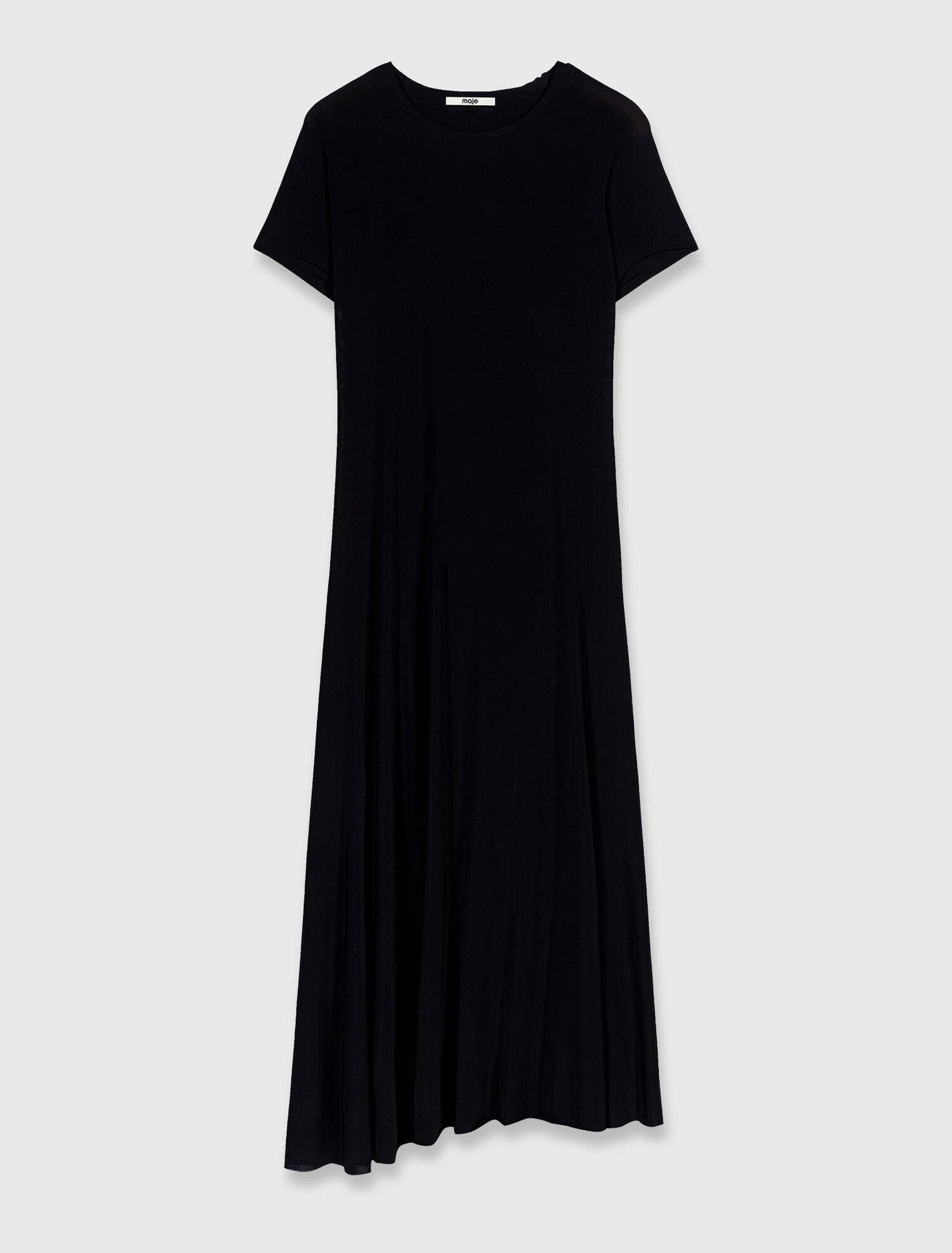 Langes Kleid mit Wasserfallr&uuml;cken