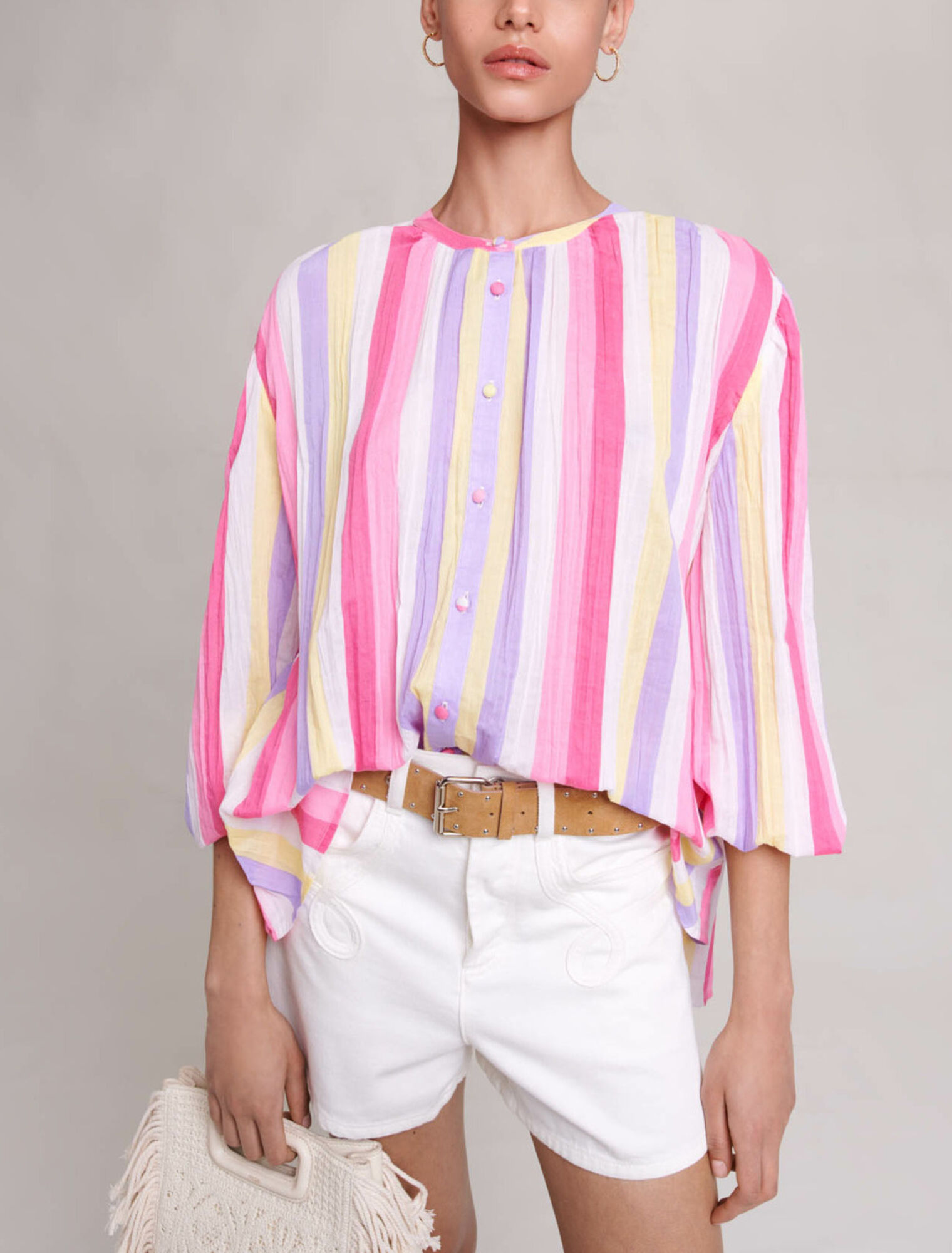 Gestreifte Oversize-Bluse