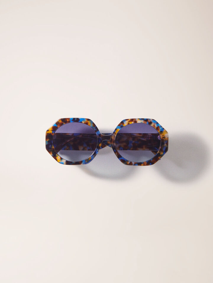 Runde Sonnenbrille aus Acetat