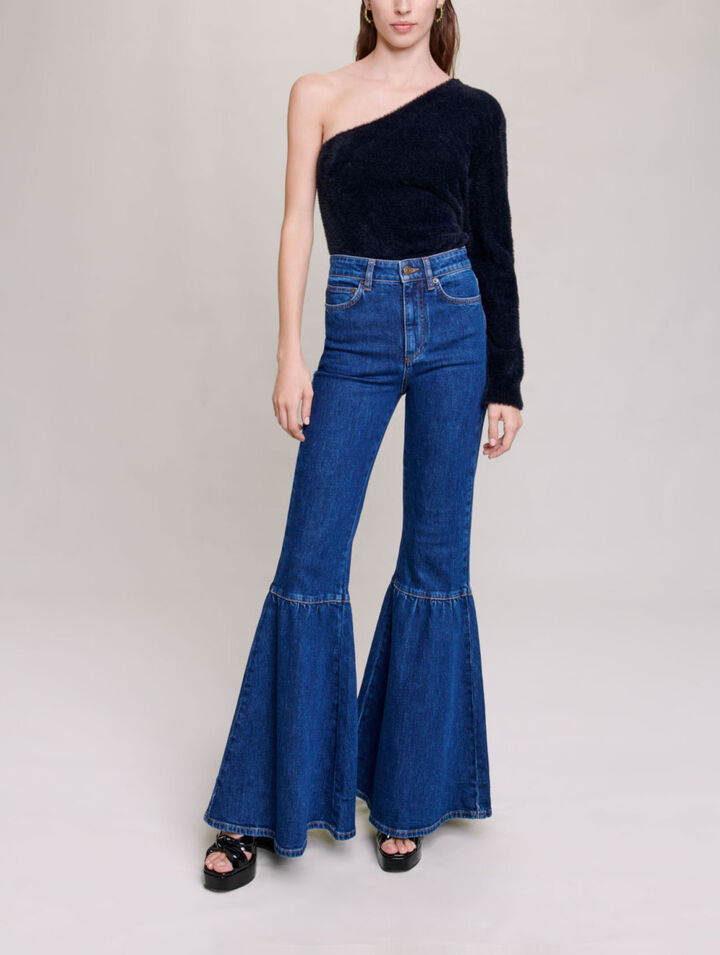 Asymmetrischer Pullover