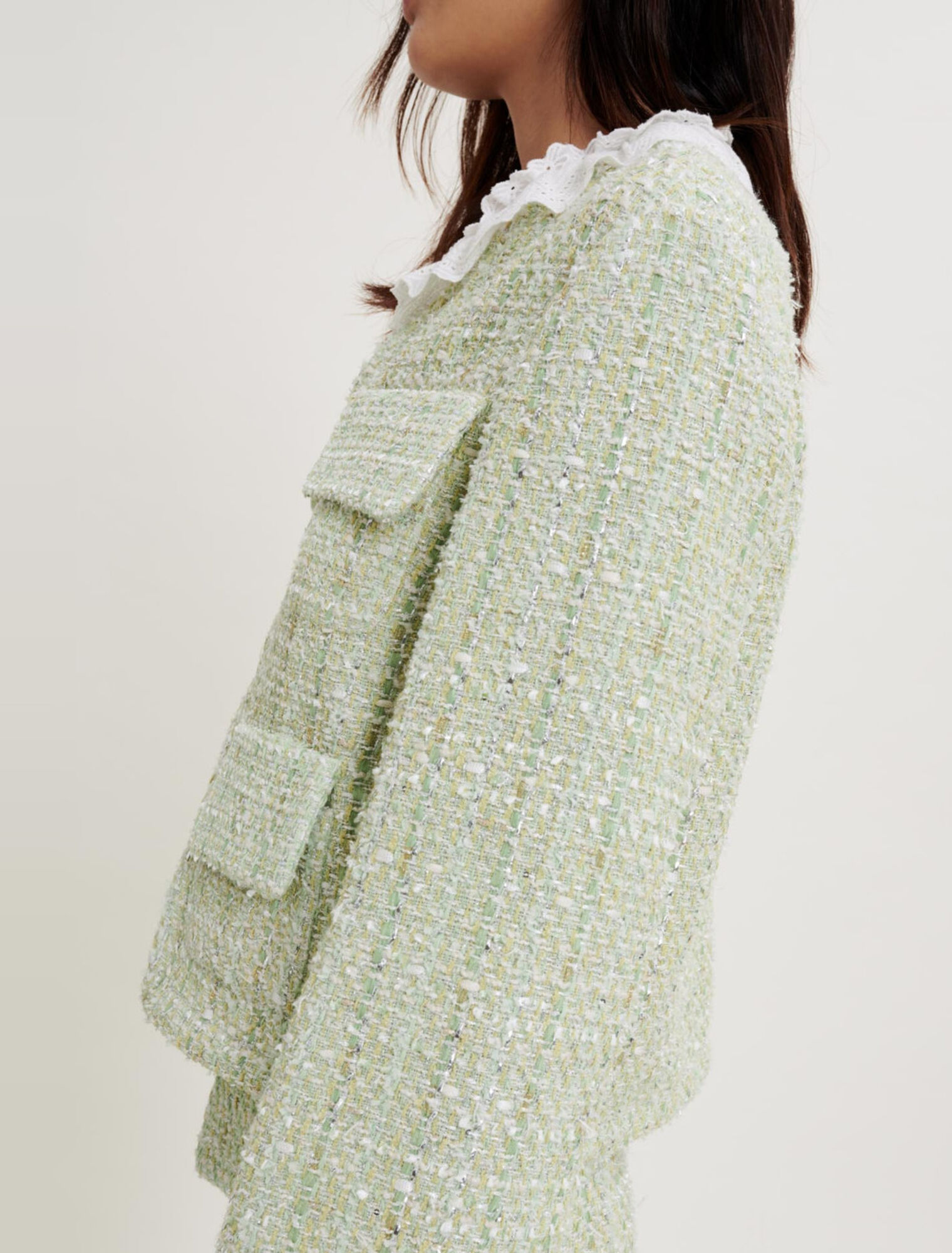 Tweedjacke mit Glanz