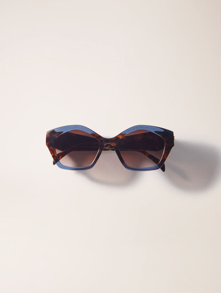 Cat-Eye-Sonnenbrille aus Acetat