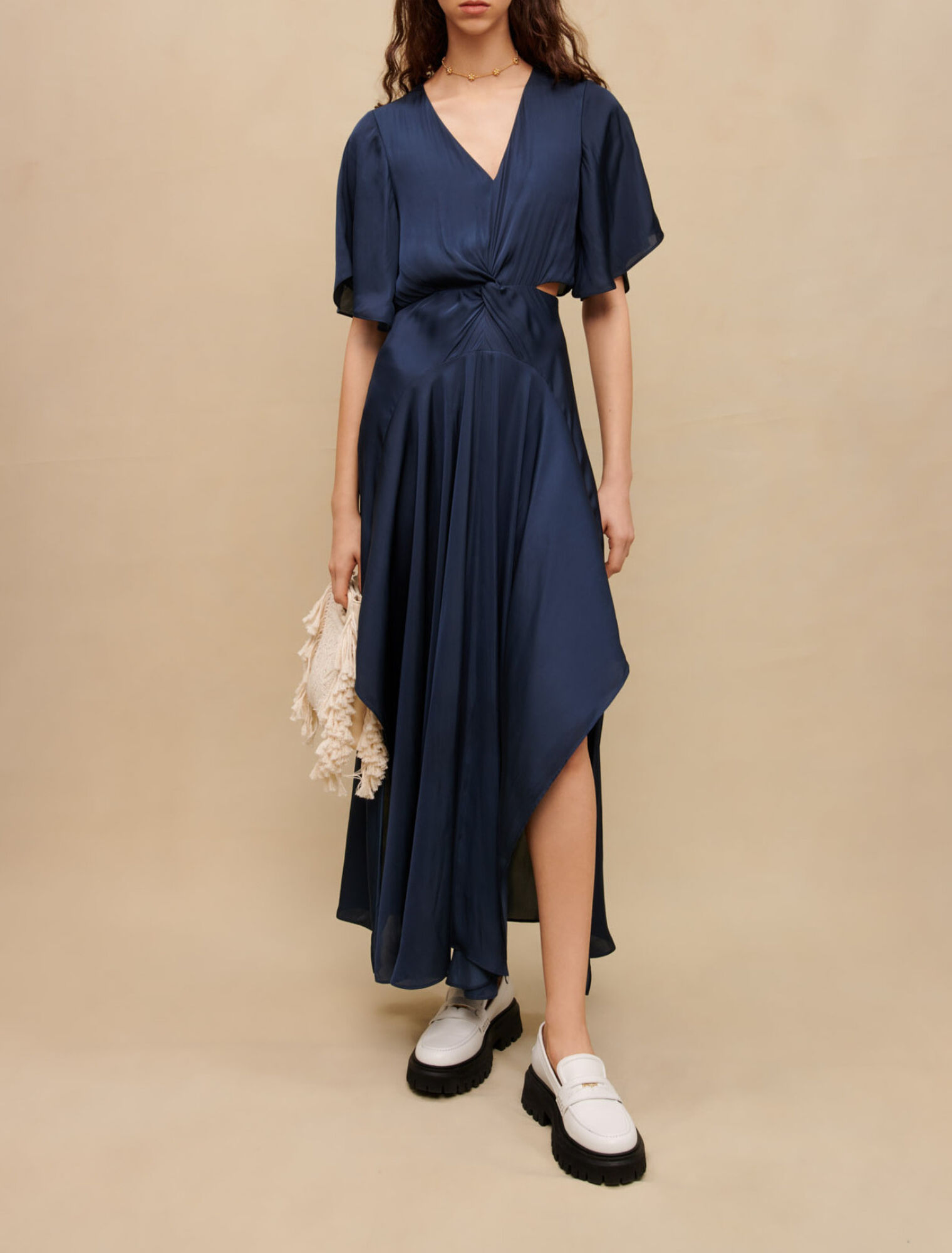 Foulardkleid aus fließendem Satin