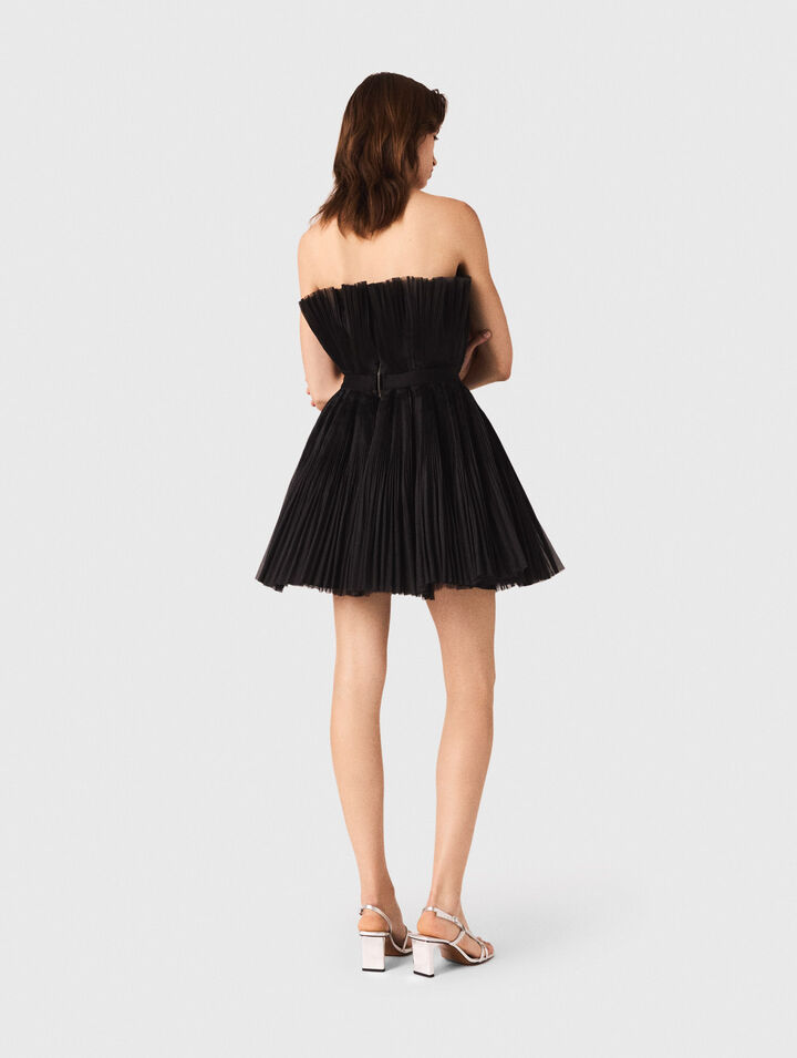Bustierkleid aus Tüll und Organza