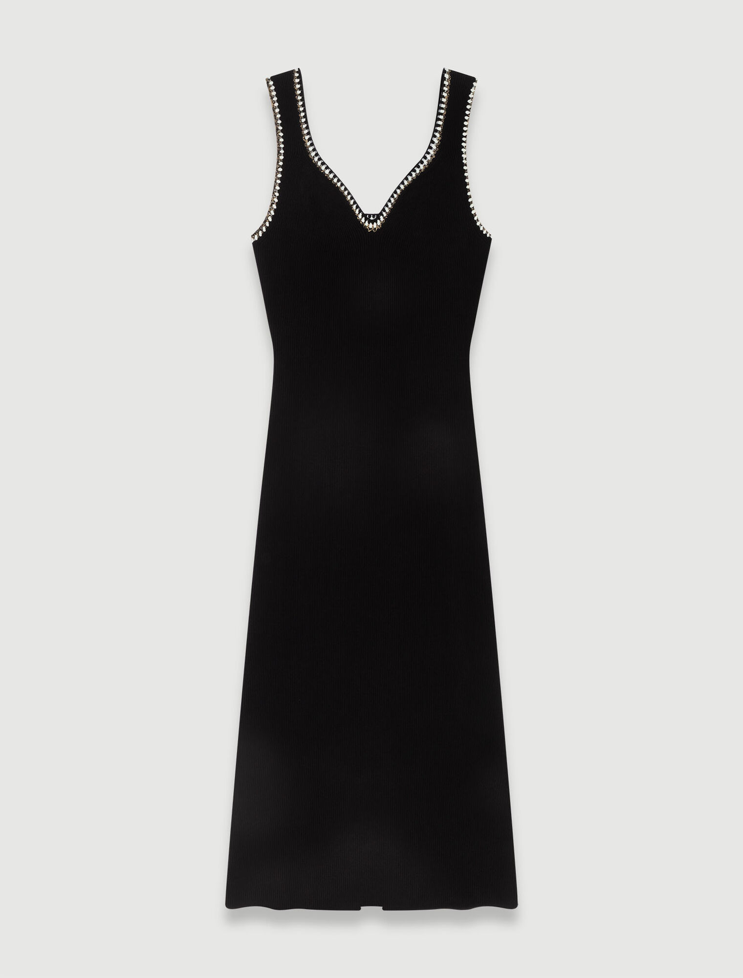 Langes Strickkleid