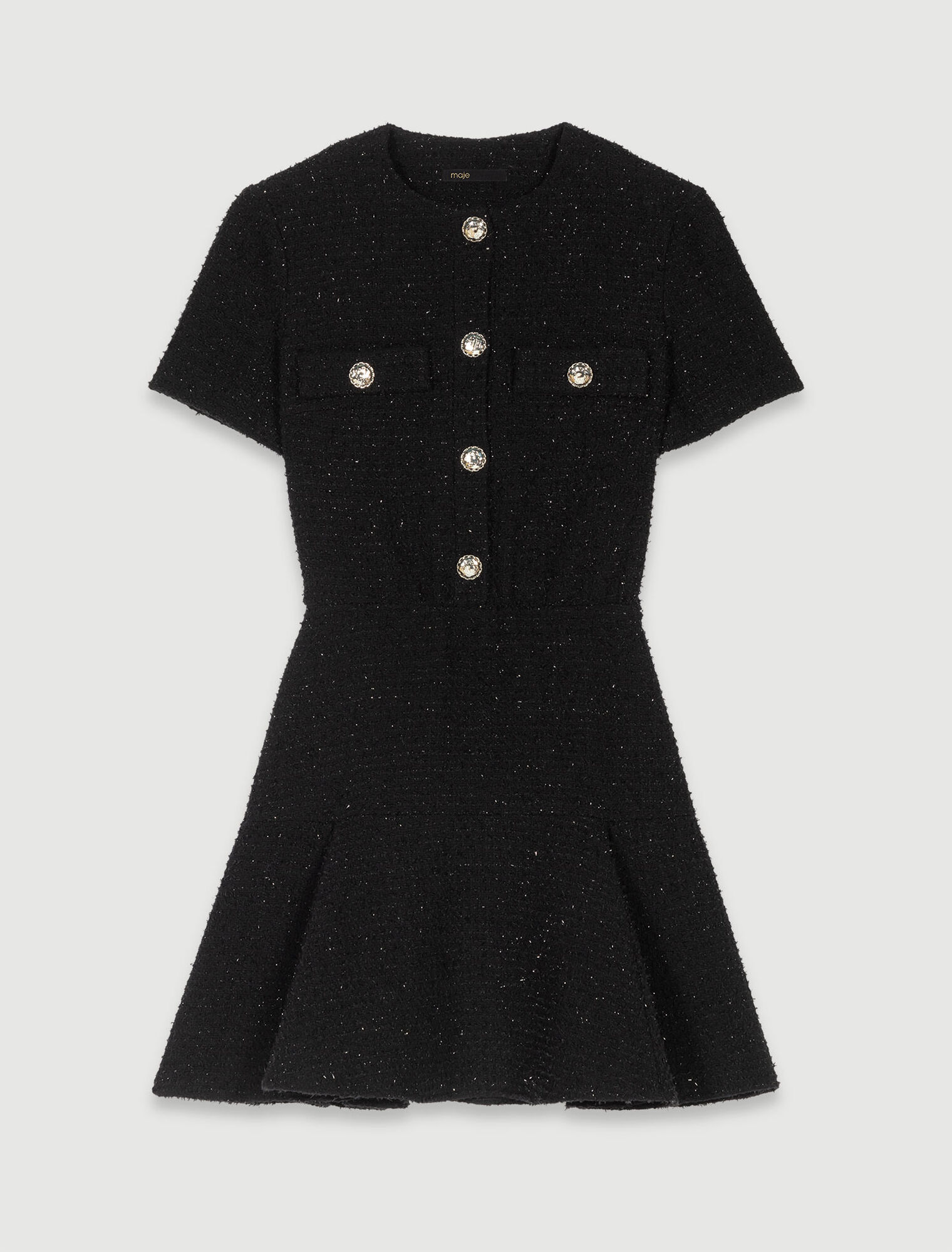 Kurzes Kleid aus Tweed