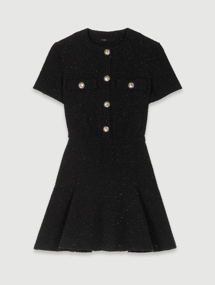 Kurzes Kleid aus Tweed