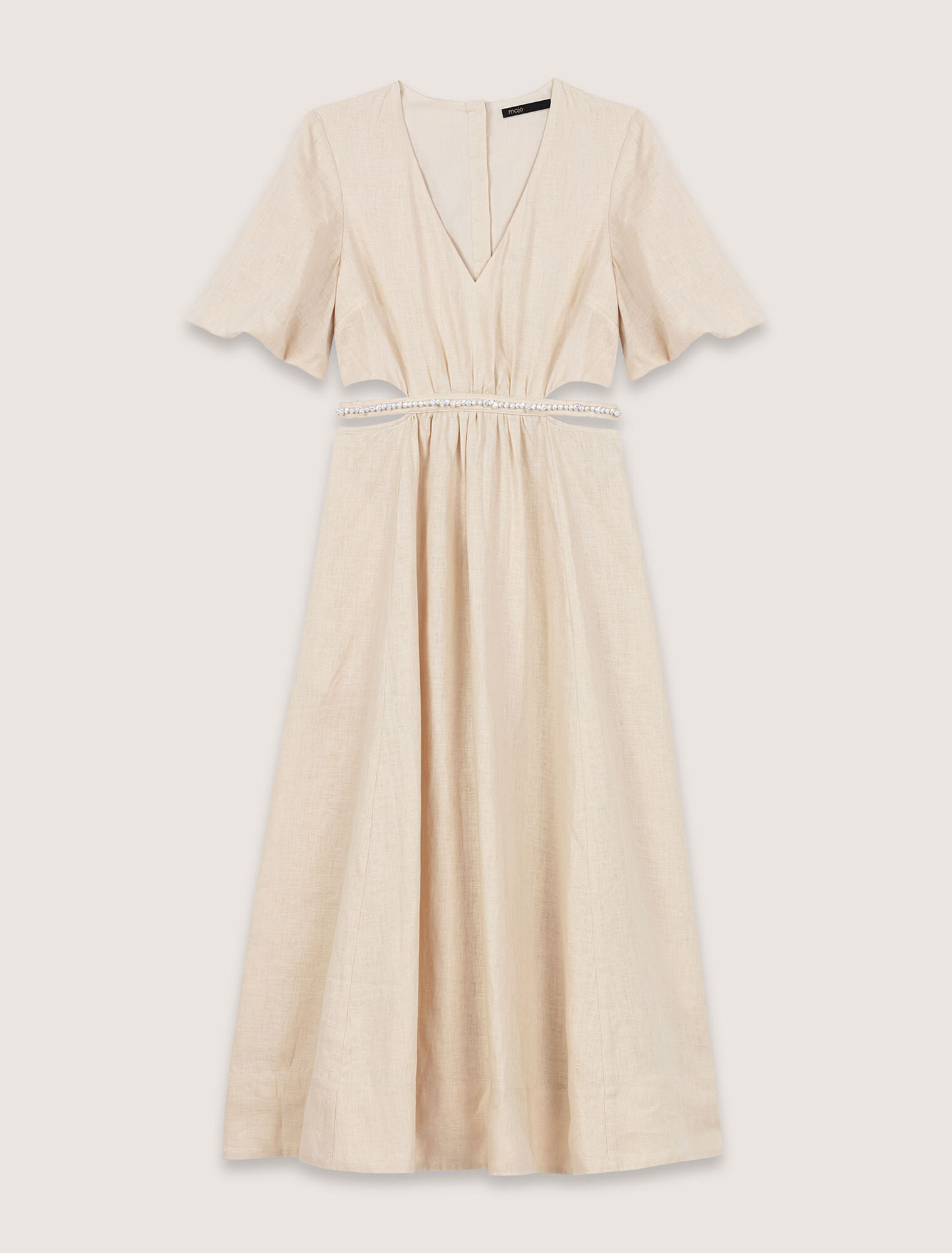 Langes Leinenkleid