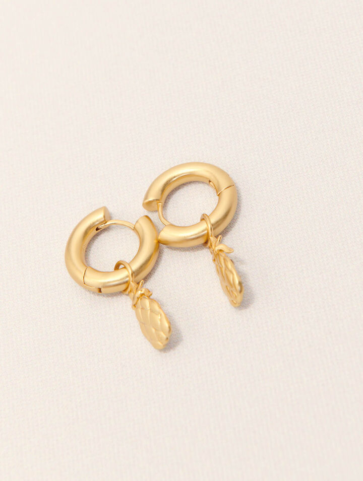 Mini-Creolen Ananasse mit Strass
