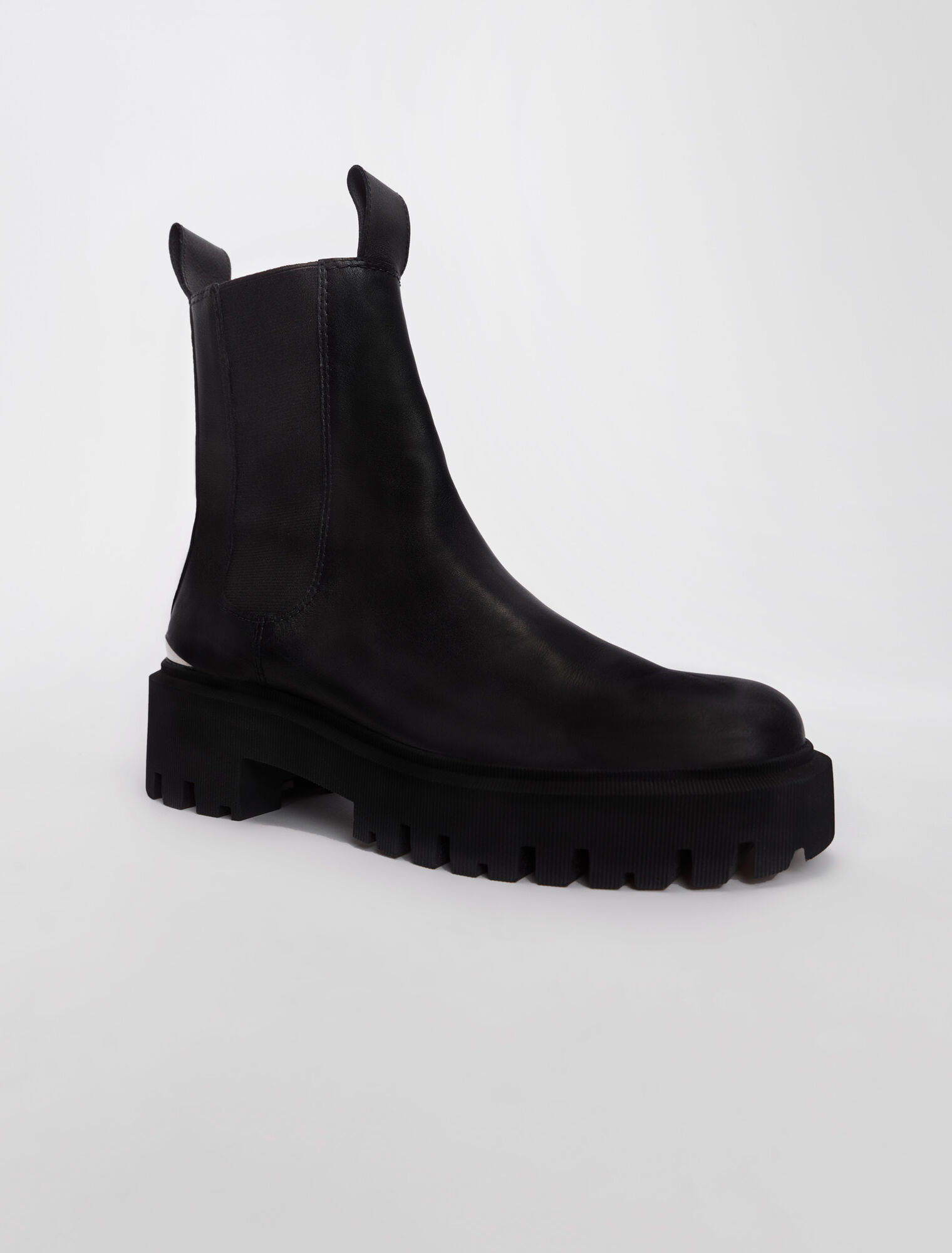 Chelsea-Stiefeletten mit Plateau