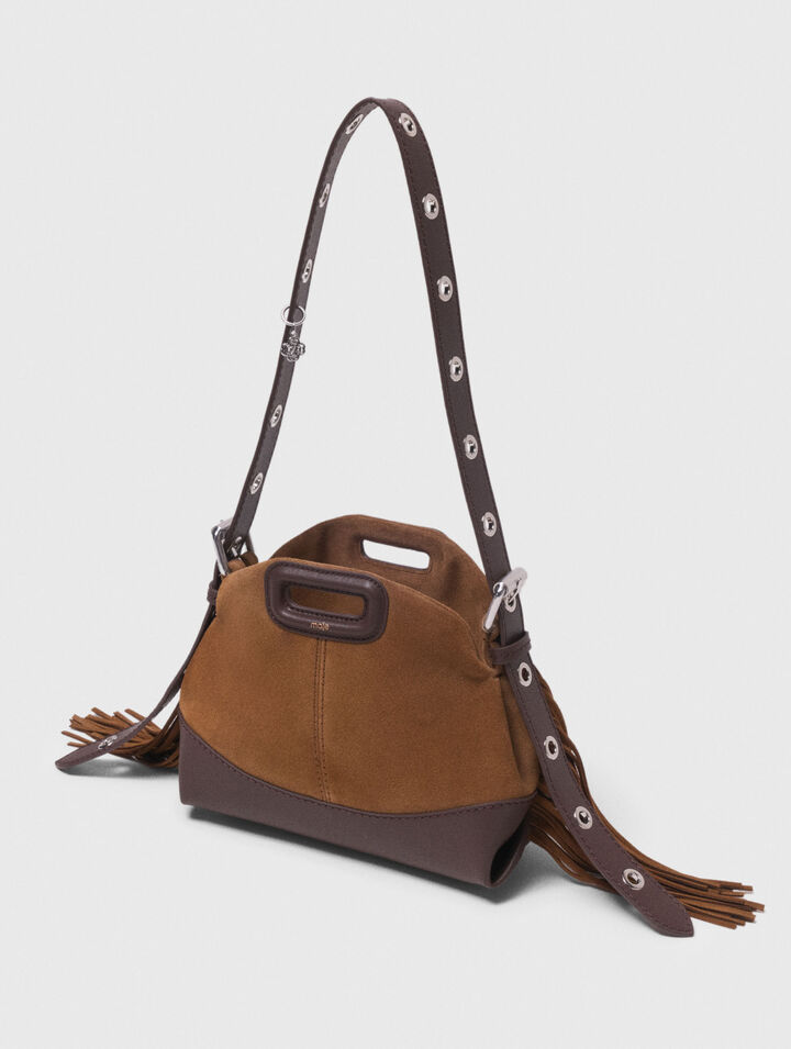 Tasche Miss M Mini, Leder & Wildleder