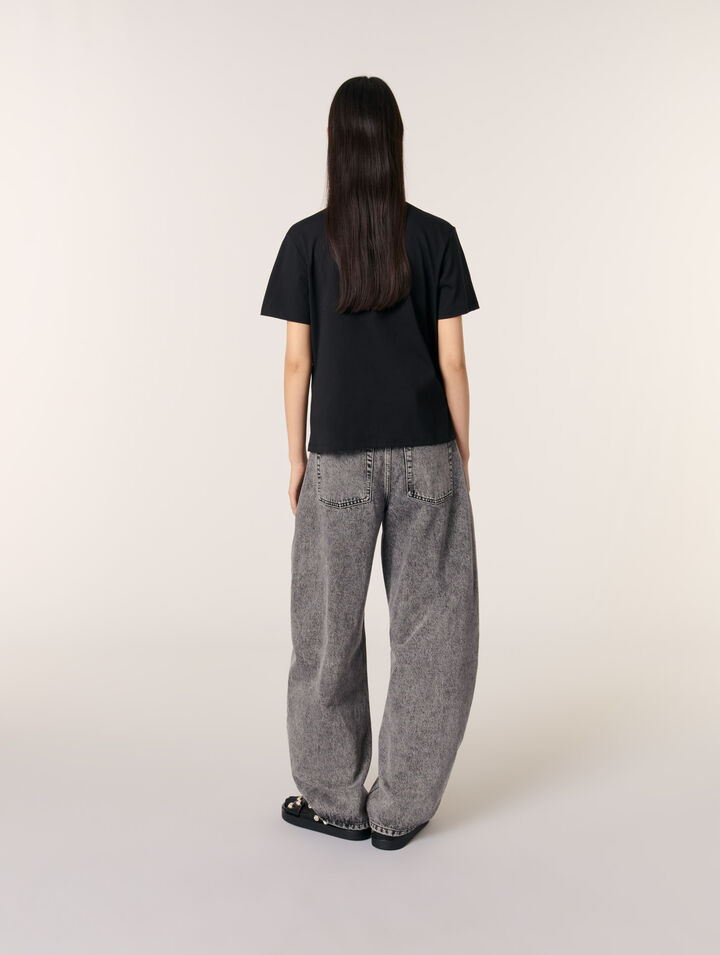 T-Shirt mit Stickerei