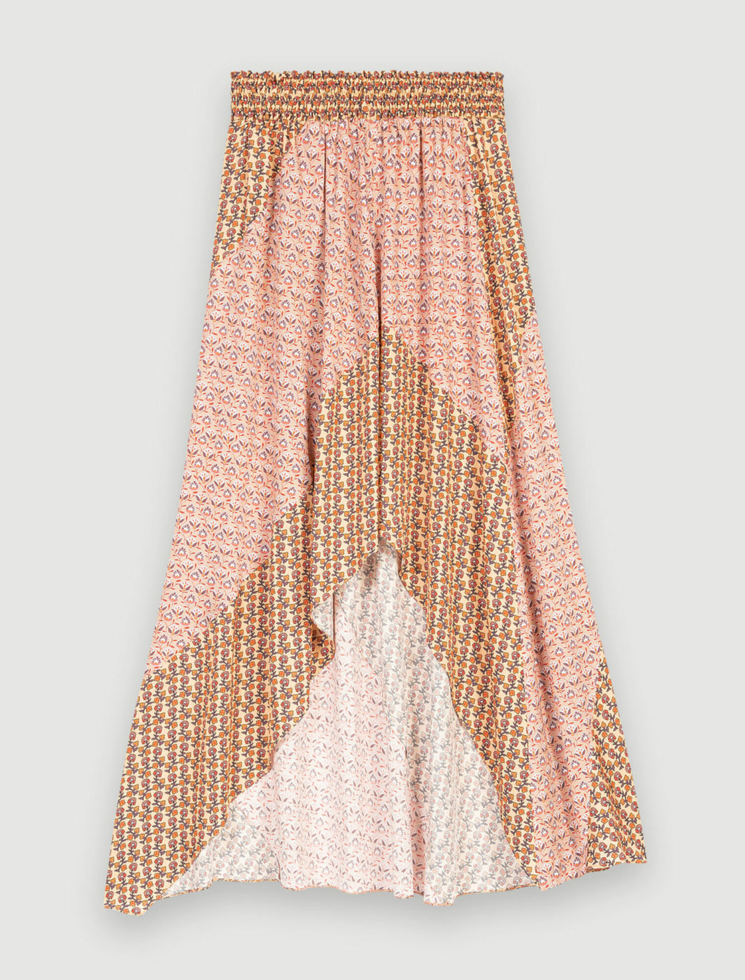 Asymmetrischer Rock aus einem Druckmix