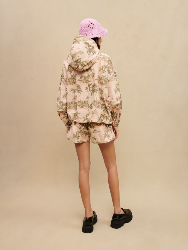 Jacke mit Palmenmuster