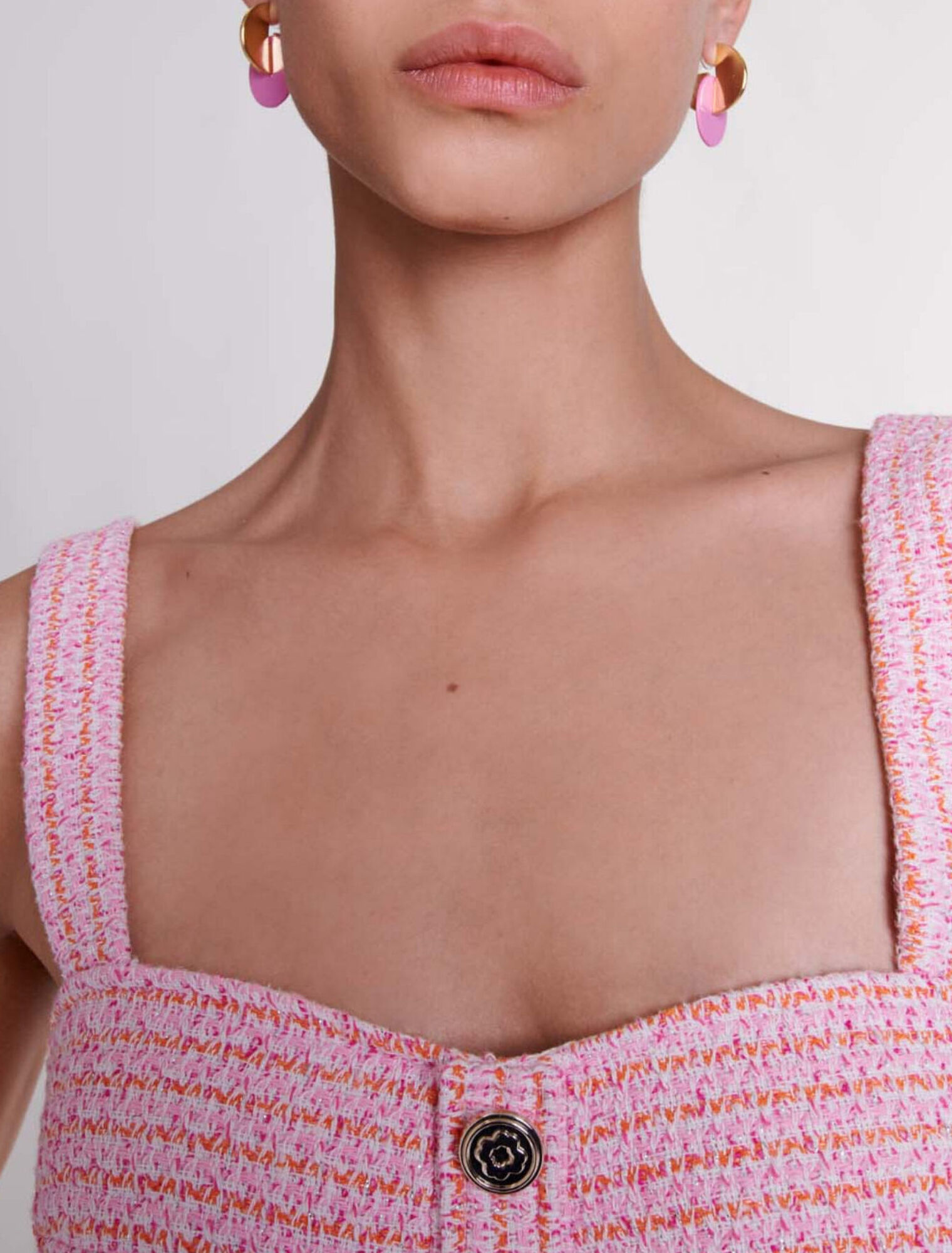 Crop Top aus Tweed