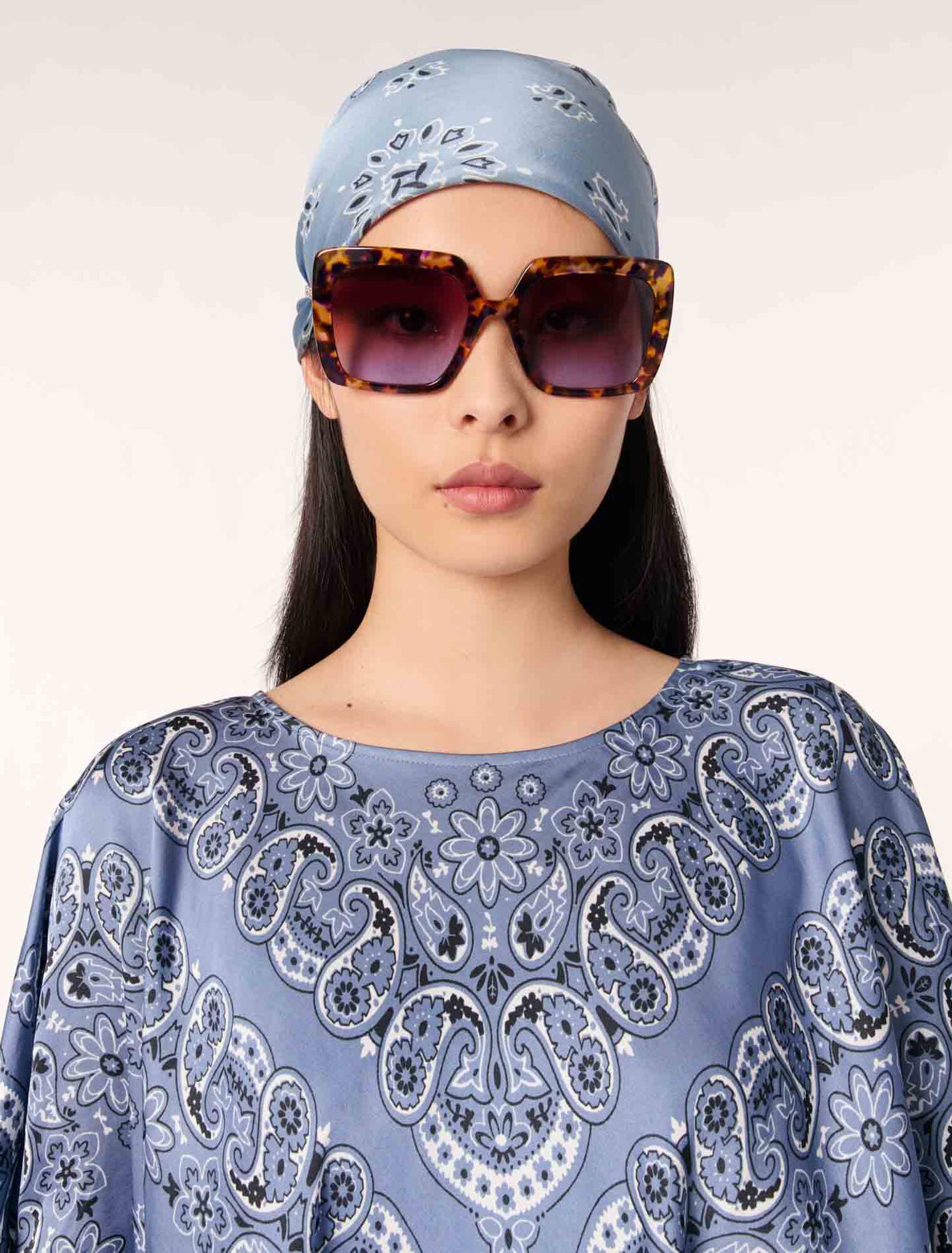 Fließendes Top mit Print