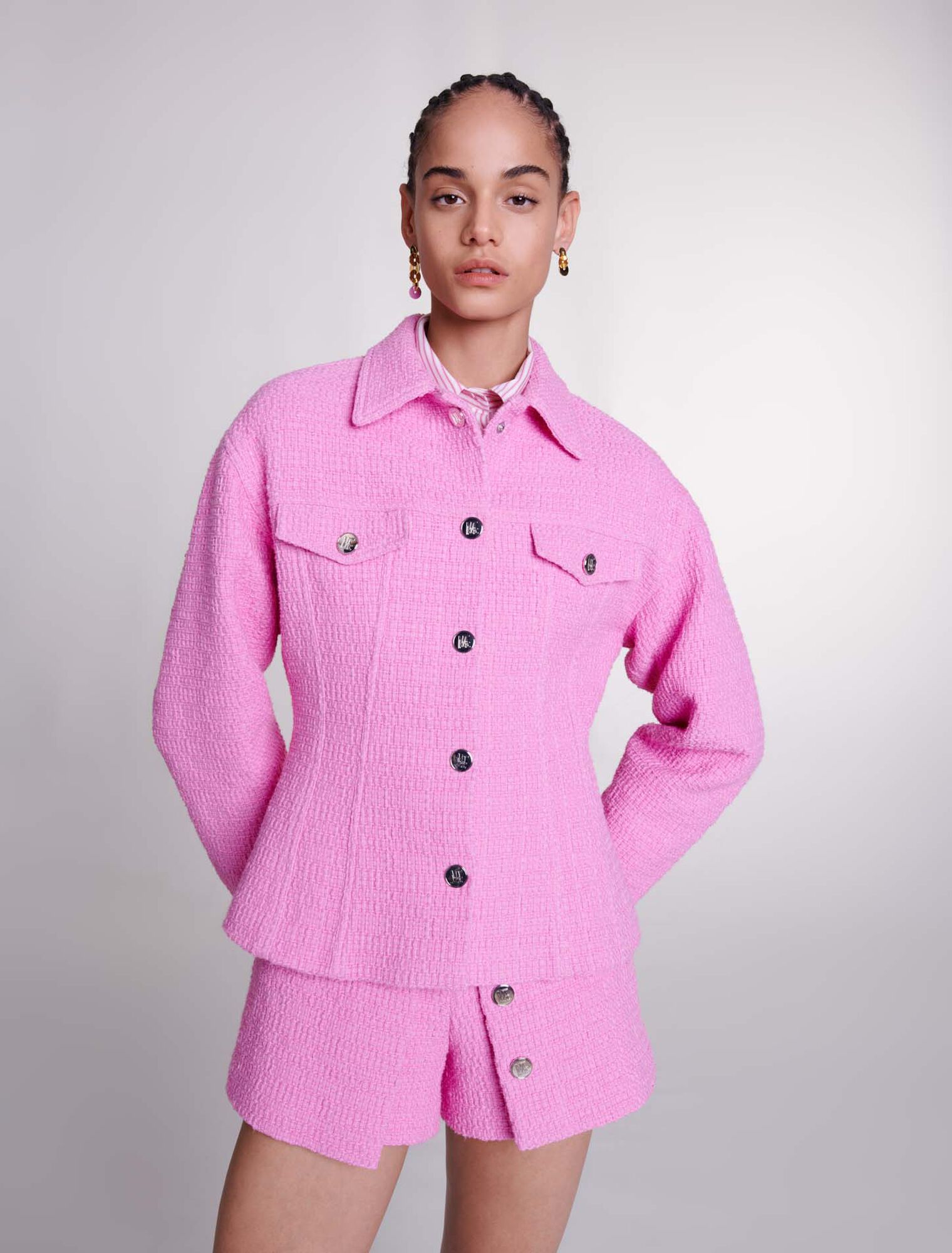 Taillierte Jacke aus Tweed