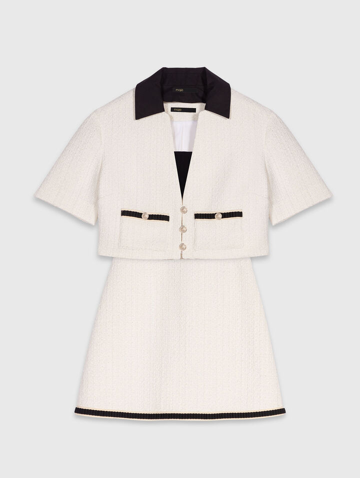 2-in-1-Kleid aus Tweed