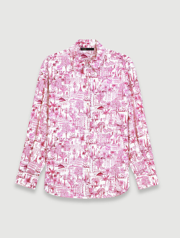 Bedrucktes Oversize-Hemd