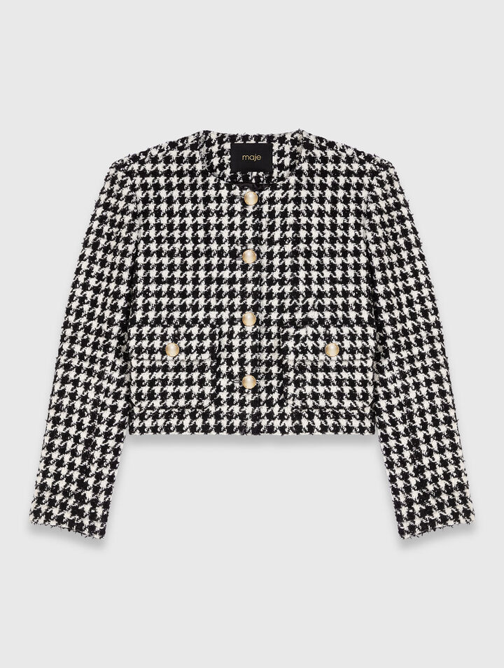 Kurze Tweedjacke