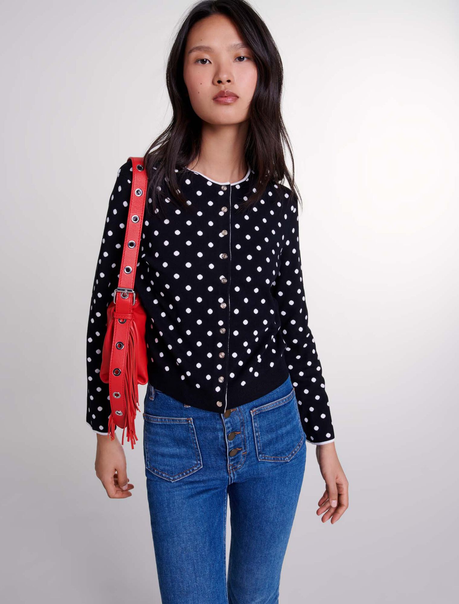 Cardigan aus Jacquard-Strick