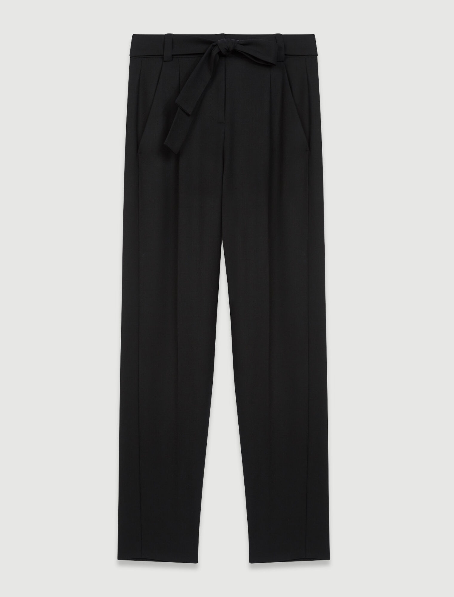 Hose mit hoher Taille und Gürtel