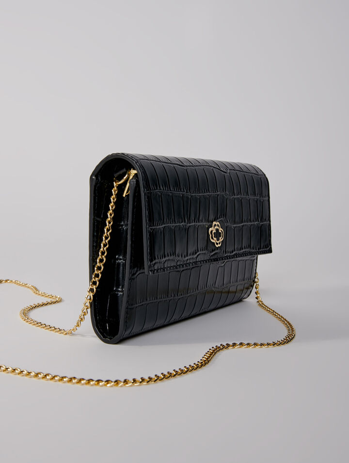 Ledertasche mit Krokoprägung