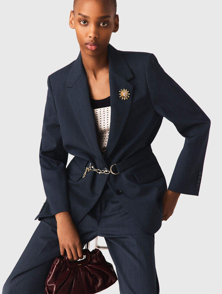 Gestreifte Kost&uuml;mjacke