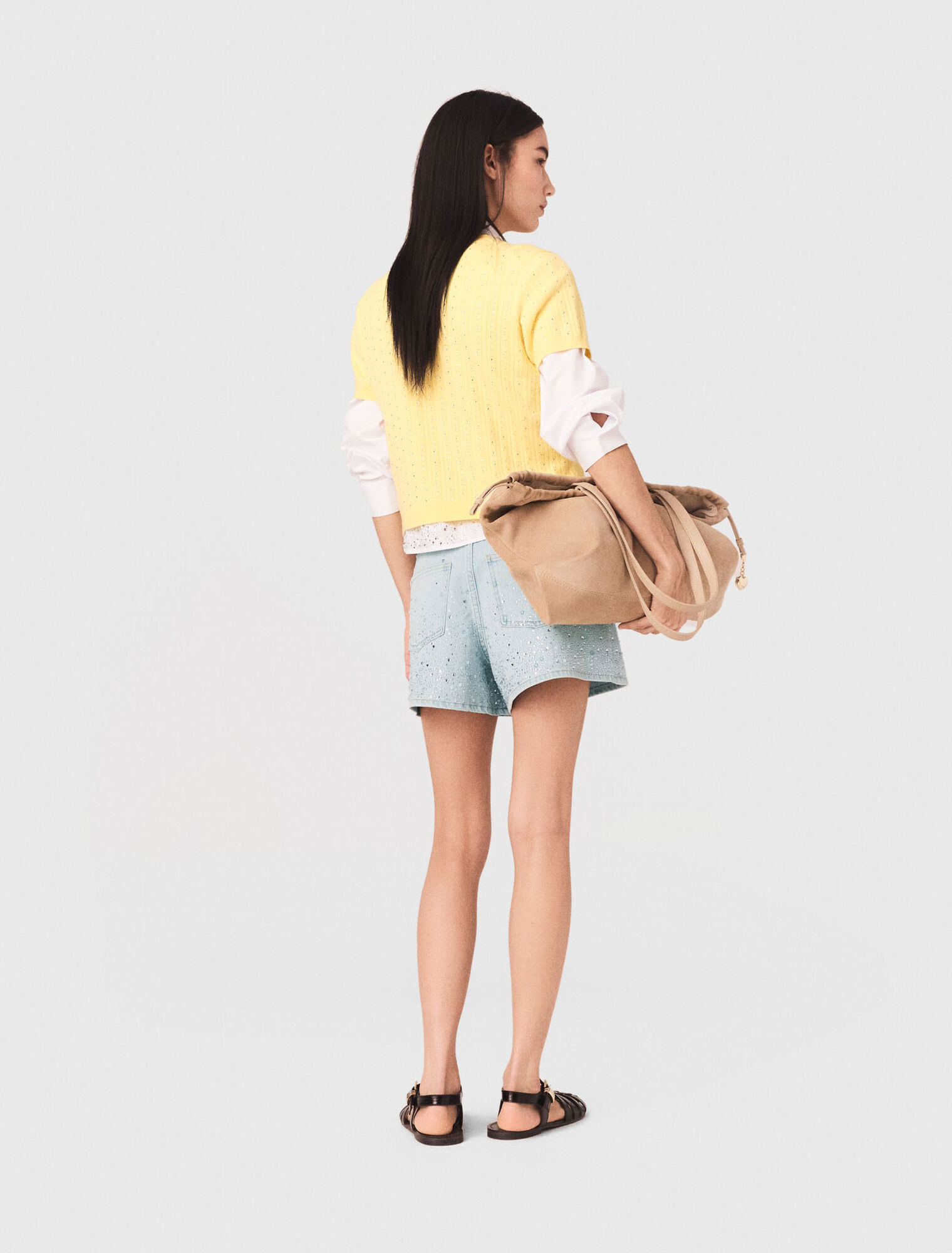 Shorts mit Strass
