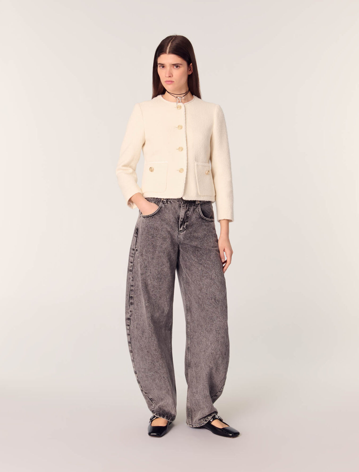 Taillierte Jacke