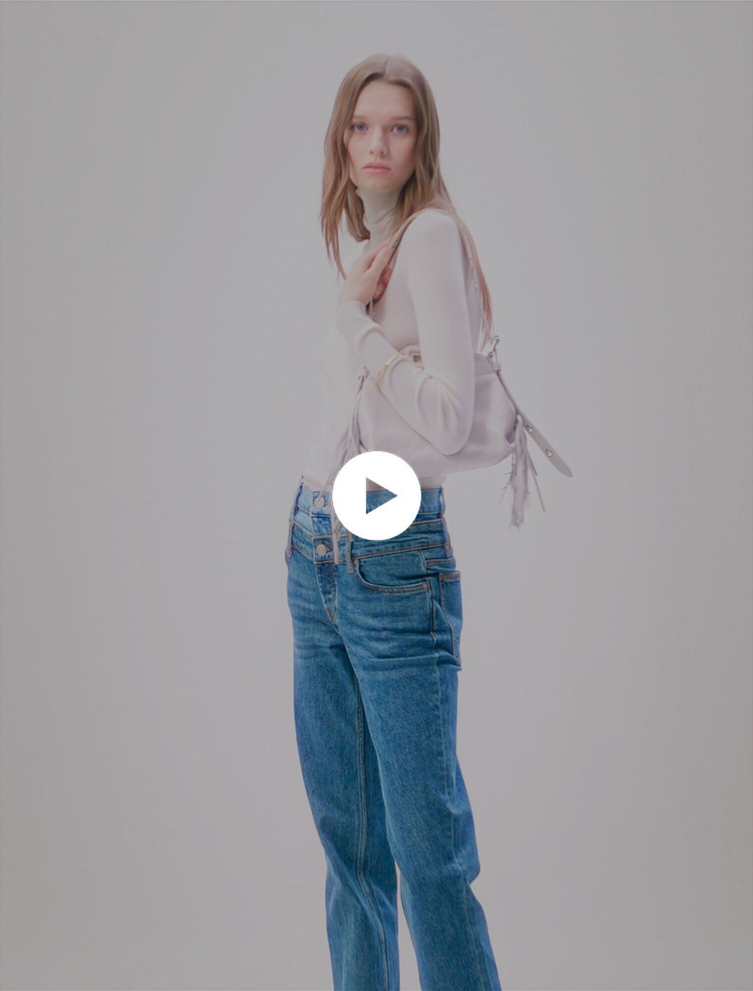 Jeans mit doppeltem Bund