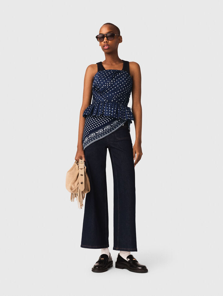 Bedrucktes Bustier-Top